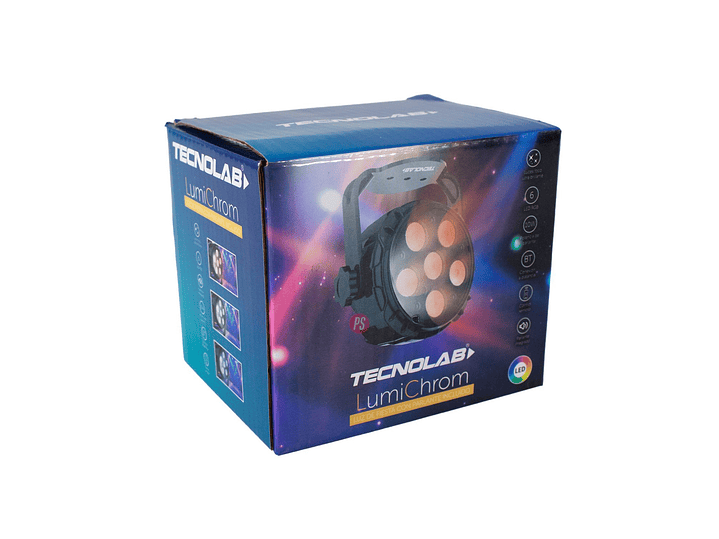 Foco PAR LED RGB con Parlante Bluetooth 10W + Control - PS 5