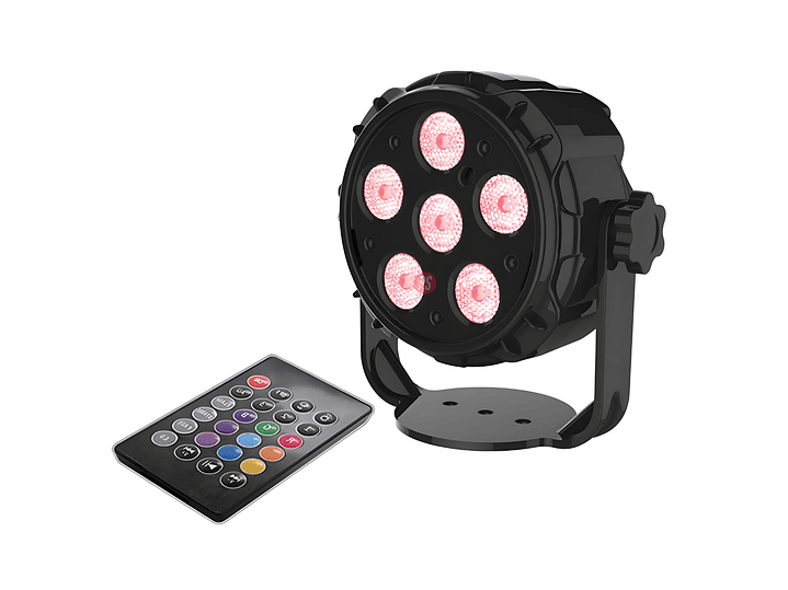 Foco PAR LED RGB con Parlante Bluetooth 10W + Control - PS 1