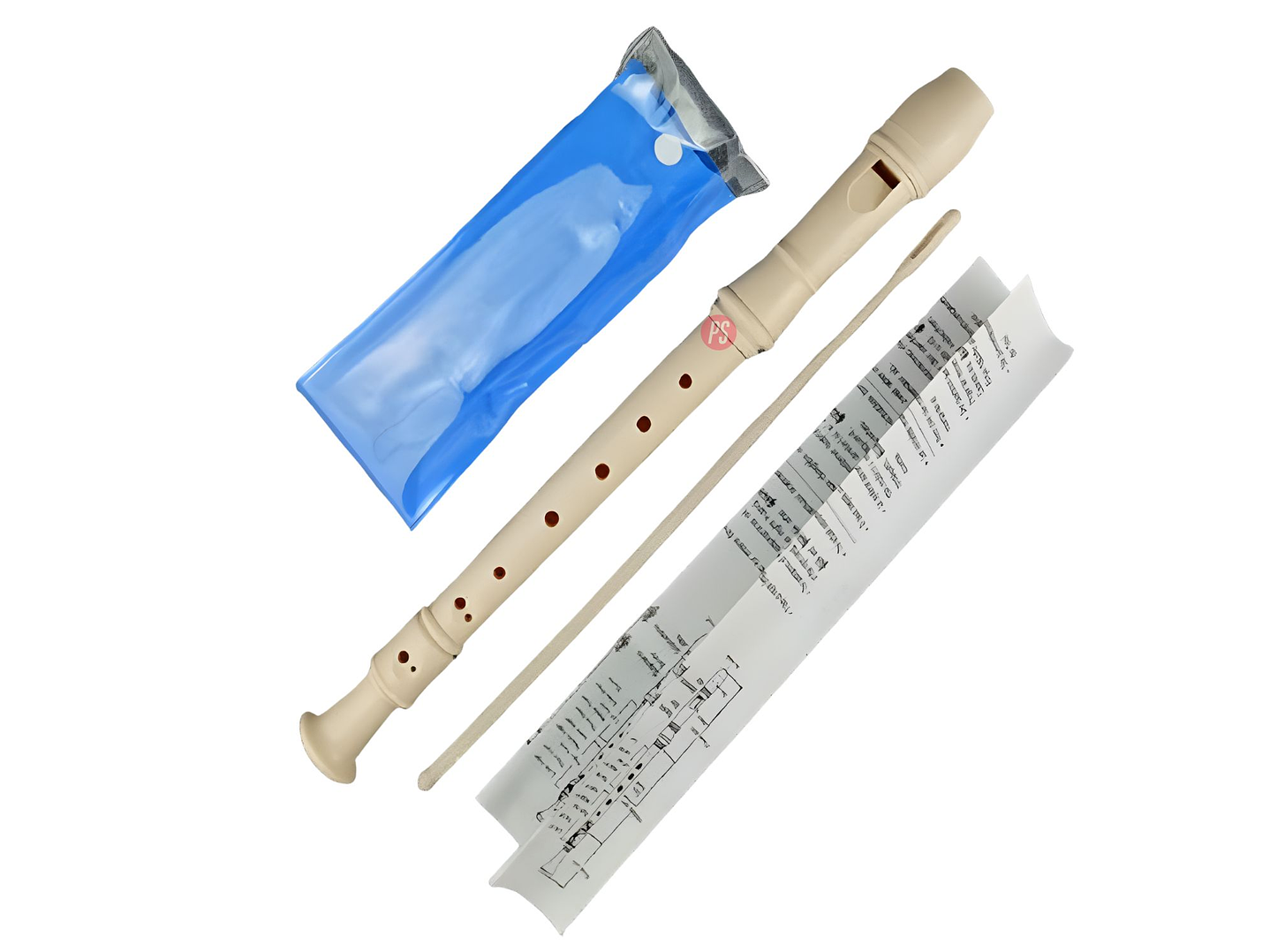 Flauta Dulce Soprano Escolar con Estuche y Limpieza - PS 3