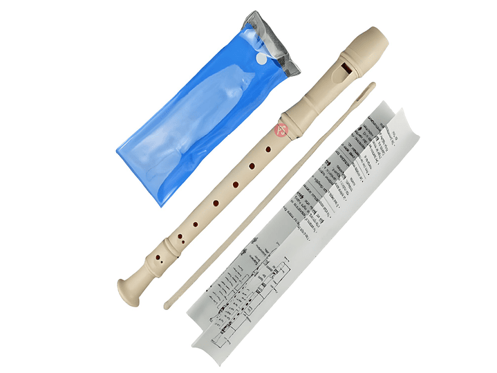 Flauta Dulce Soprano Escolar con Estuche y Limpieza - PS 3