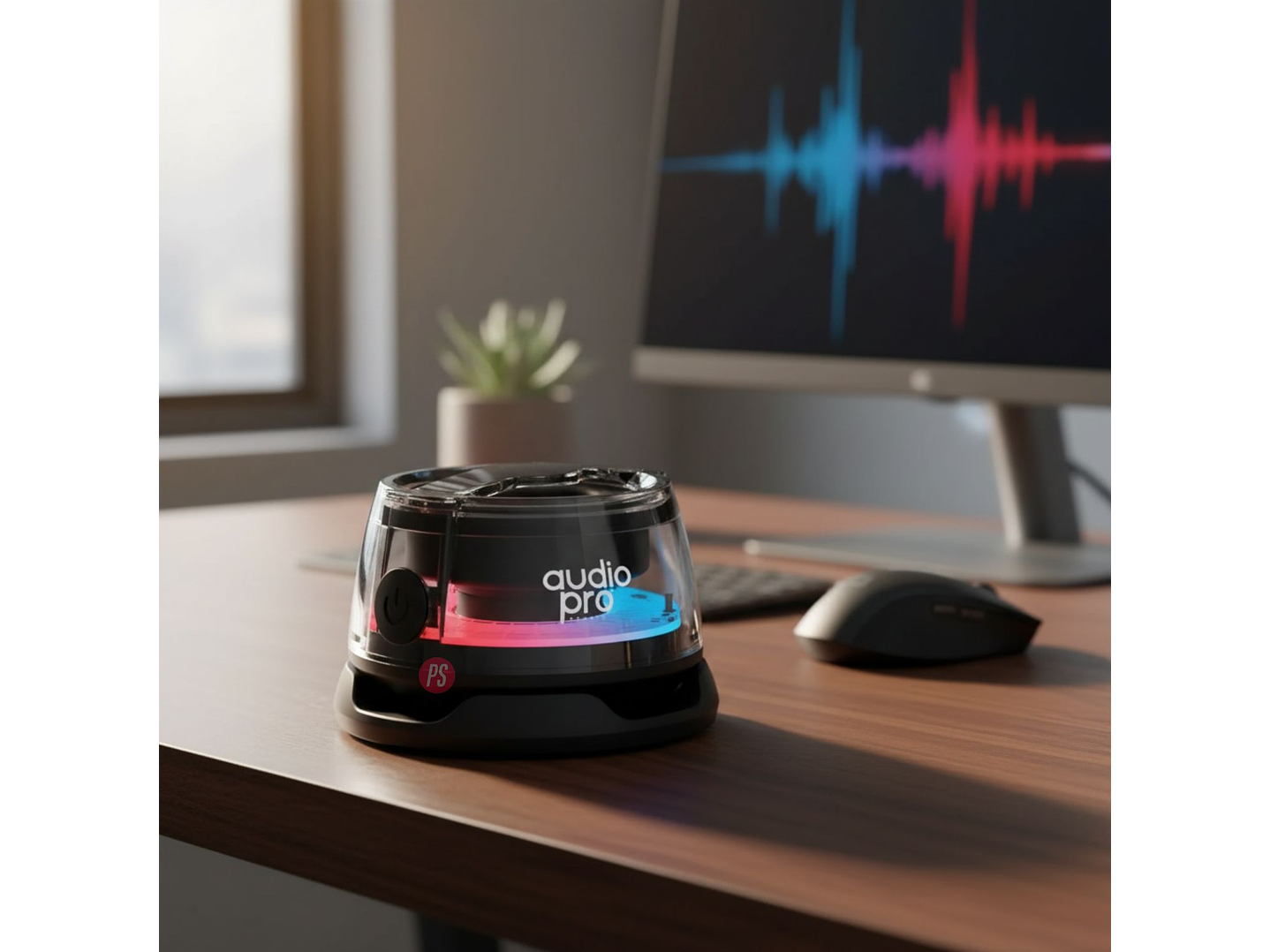 Parlante Mini RGB 5W Magnetico Recargable USB-C Colores - PS 2