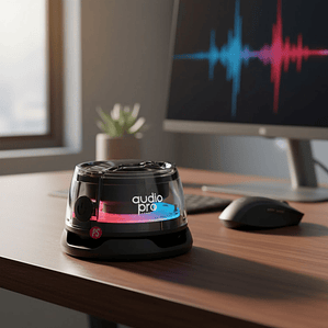 Parlante Mini RGB 5W Magnetico Recargable USB-C Colores - PS