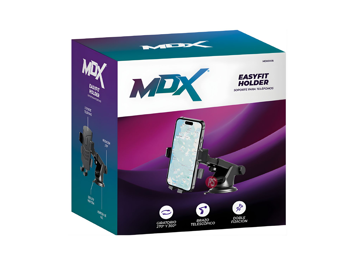 Soporte Celular Auto 360 Brazo Ajustable Ventosa Gel - PS 3