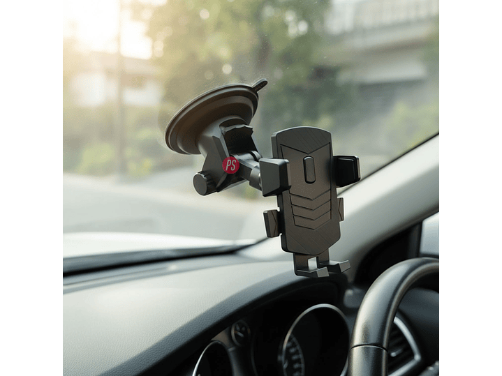 Soporte Celular Auto 360 Brazo Ajustable Ventosa Gel - PS 2