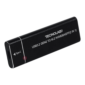 Cofre SSD M.2 NVMe 2.5 Pulgadas USB-C 3.1 Dual 10Gbps - PS