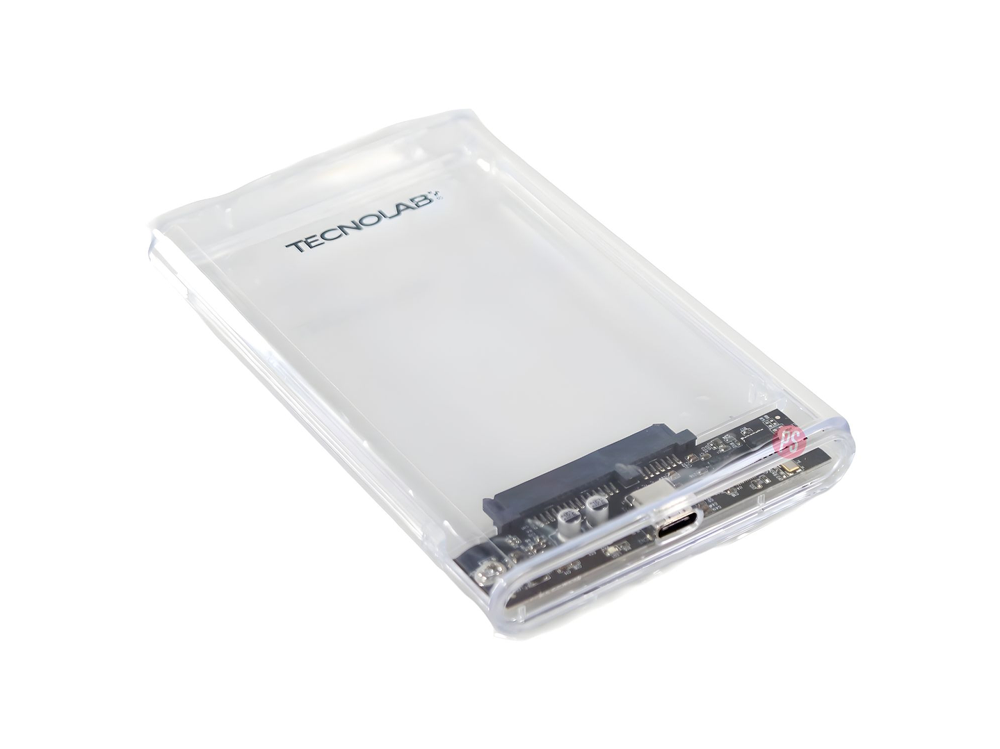 Cofre Disco Duro 2.5 Pulgadas USB-C 5Gbps Transparente - PS 1