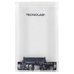 Cofre Disco Duro 2.5 Pulgadas USB-C 5Gbps Transparente - PS
