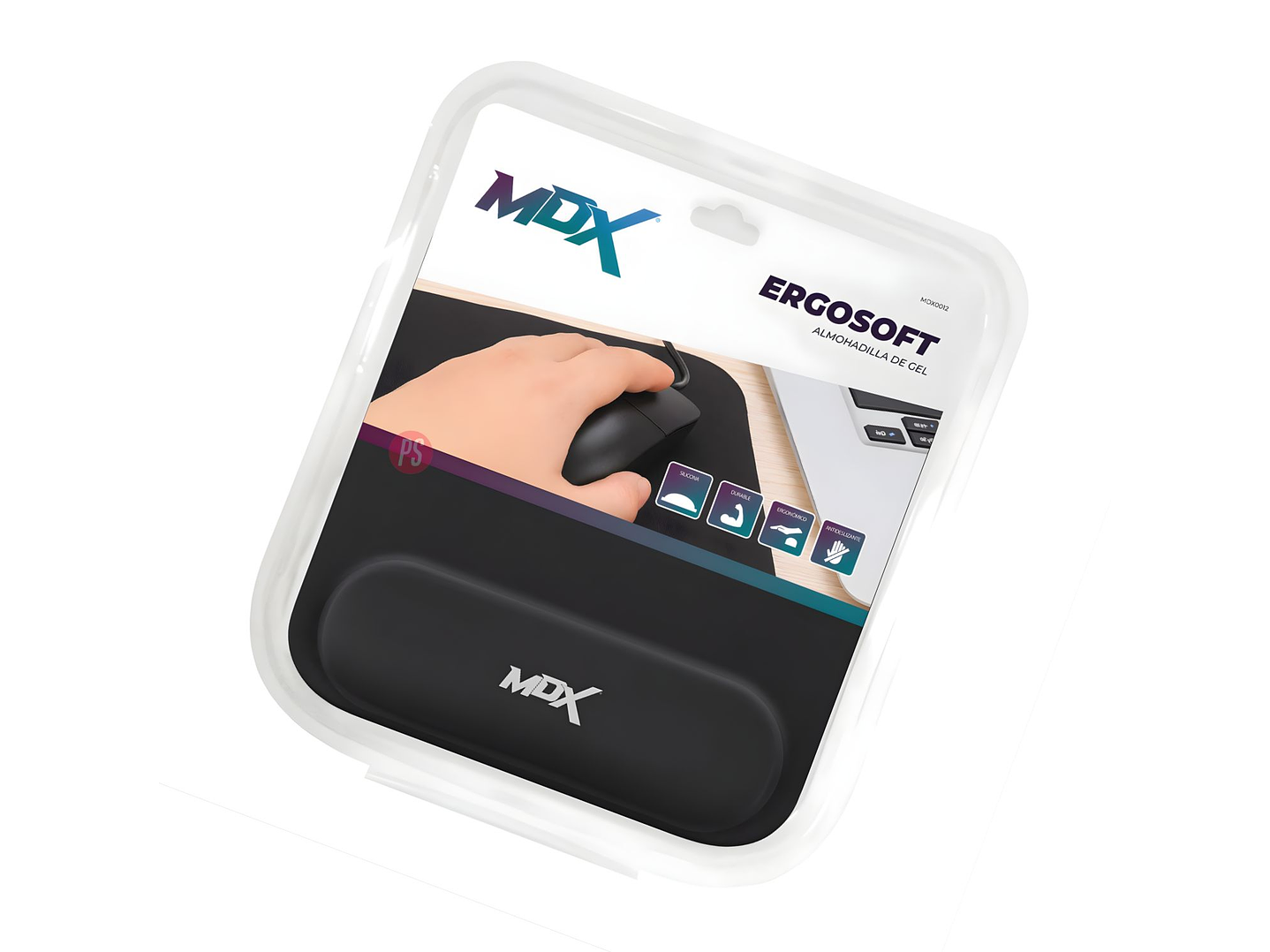 Mousepad Ergonomico Gel Antideslizante con Apoyo - PS 2