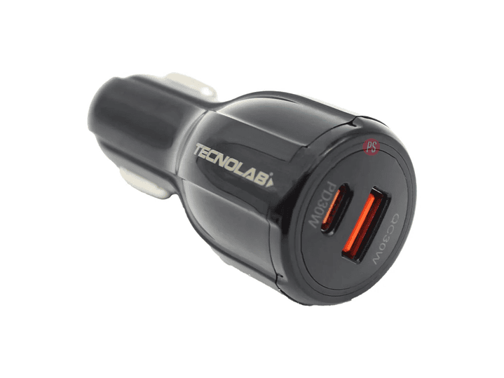 Cargador Auto 60W USB-A + Tipo C Carga Rapida 12V - PS 2