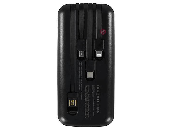Power Bank 25000mAh 22.5W con 4 Cables Carga Rápida - PS 2