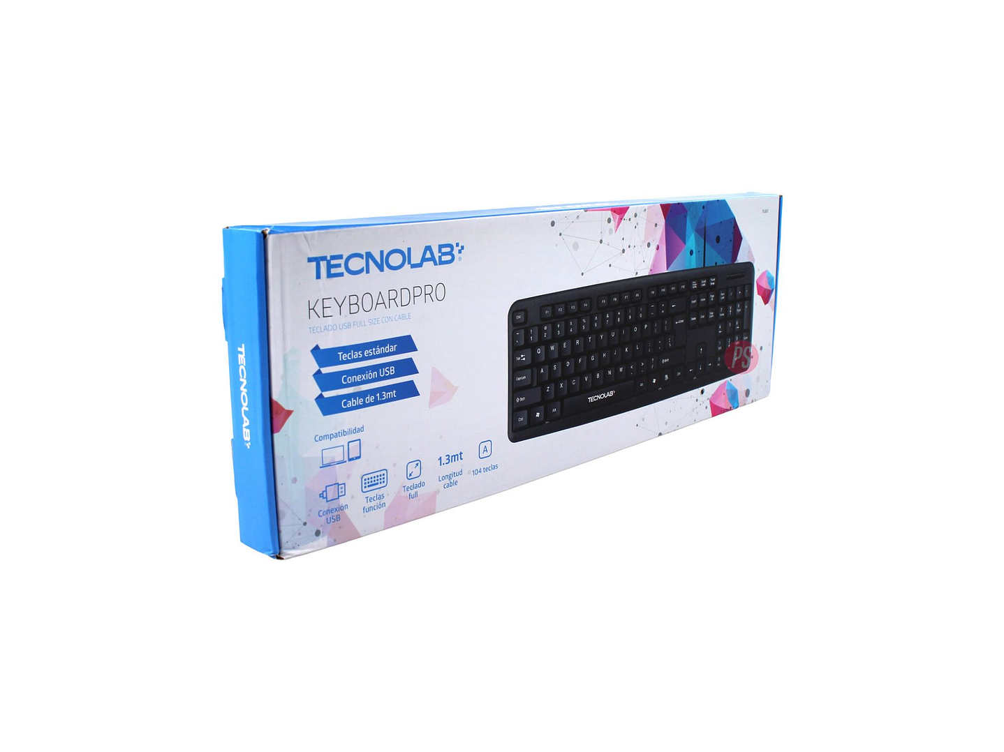 Teclado Alambrico USB Full Size 104 Teclas Estandar - PS 3