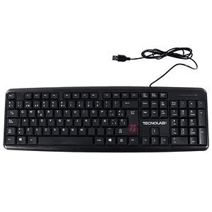Teclado Alambrico USB Full Size 104 Teclas Estandar - PS