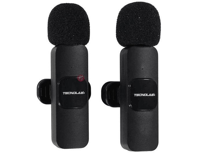 Kit 2 Microfonos Lavalier Inalambricos USB-C y Lightning - PS 4