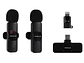 Kit 2 Microfonos Lavalier Inalambricos USB-C y Lightning - PS - Miniatura 1