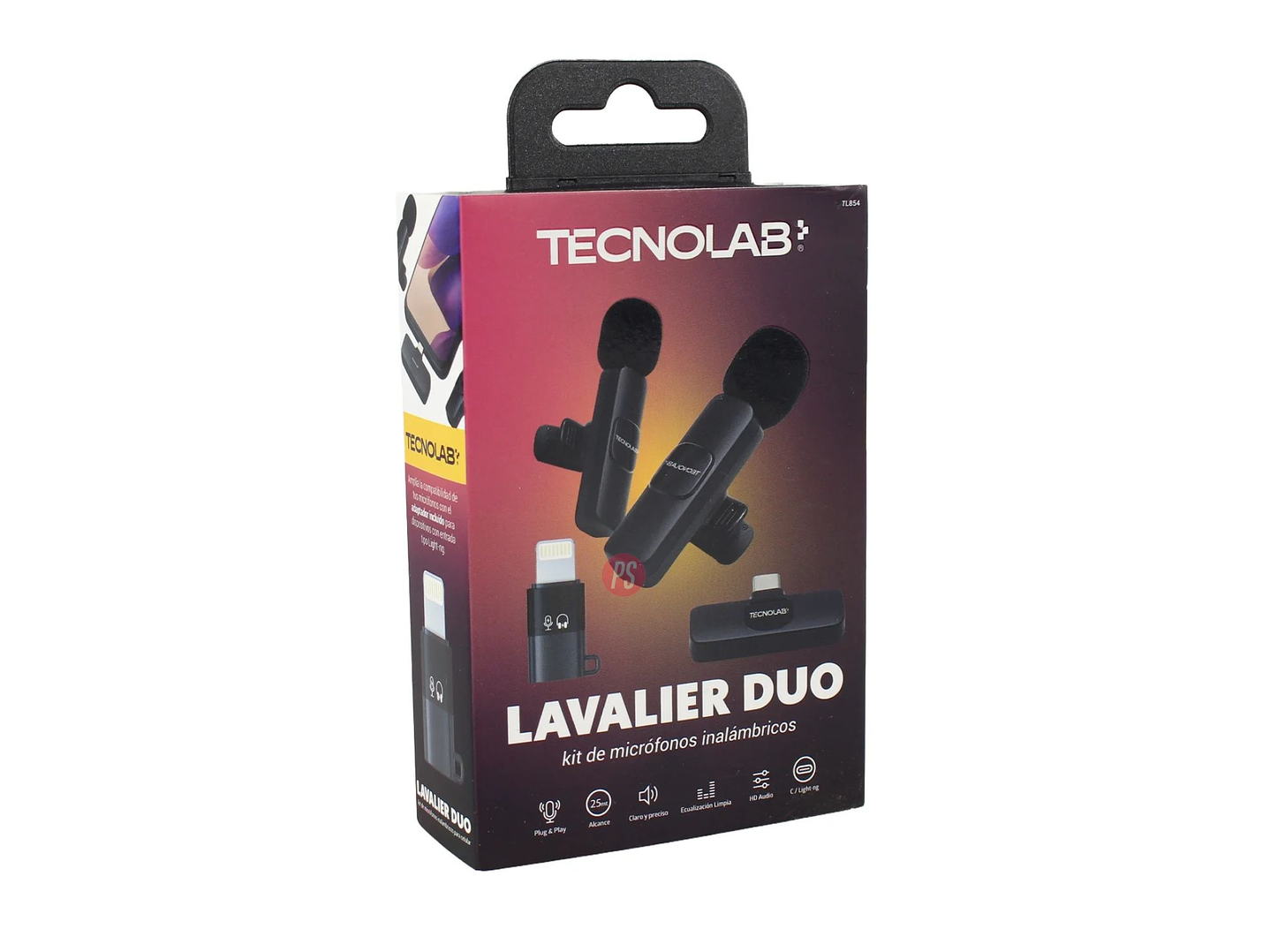 Kit 2 Microfonos Lavalier Inalambricos USB-C y Lightning - PS 5