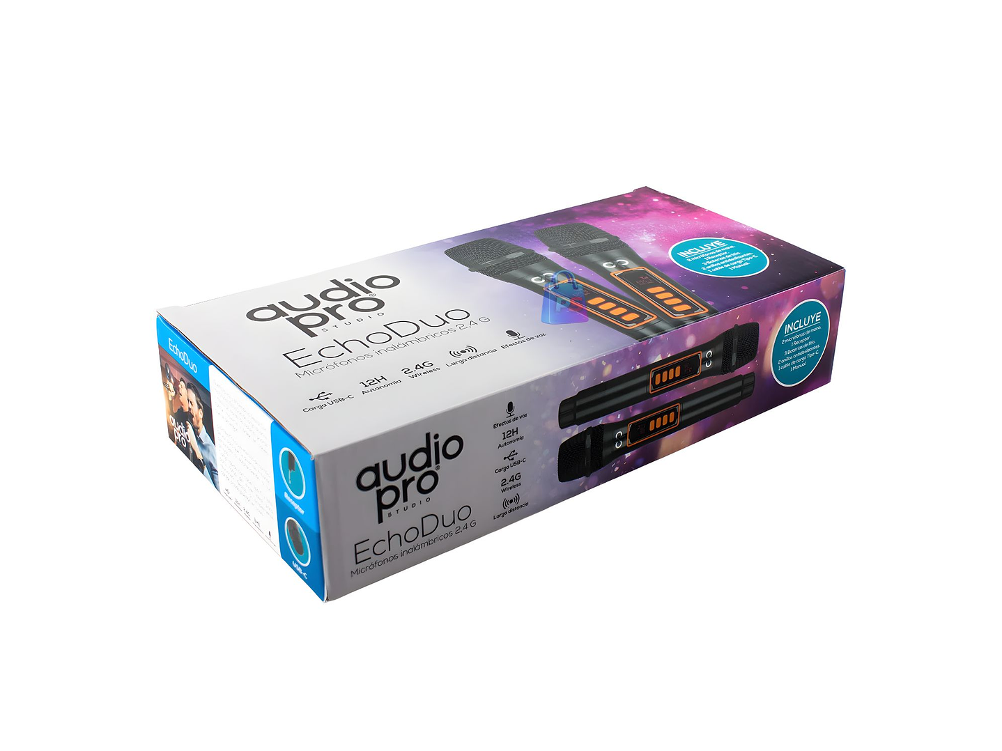 Pack Microfonos Inalambricos Duales EchoDuo 2.4G - PS 3