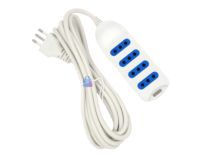Alargador Electrico 4 Enchufes Certificado SEC Colores - PS 5
