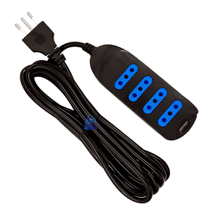 Alargador Electrico 4 Enchufes 5m SEC Colores - PS