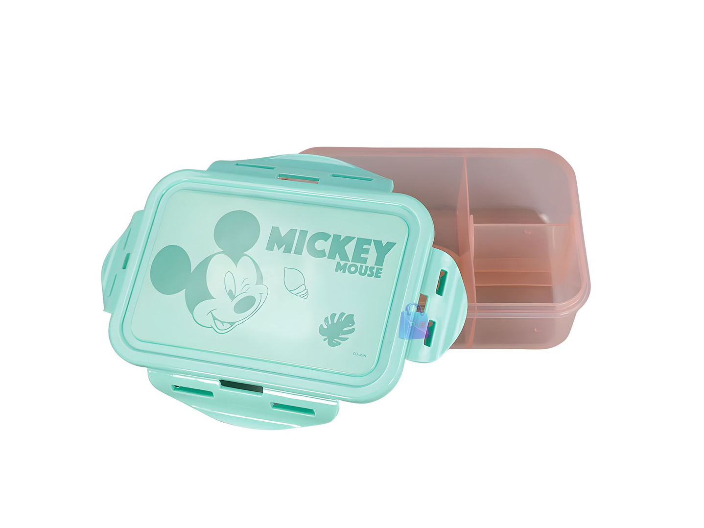 Hermético Mickey 700ml Divisiones + Cubiertos Mickey - PS 2