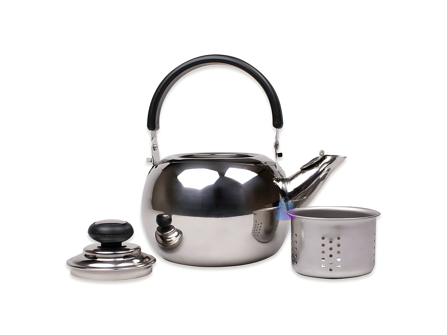 Tetera De Acero Inoxidable 800ml Color Acero - PS 1