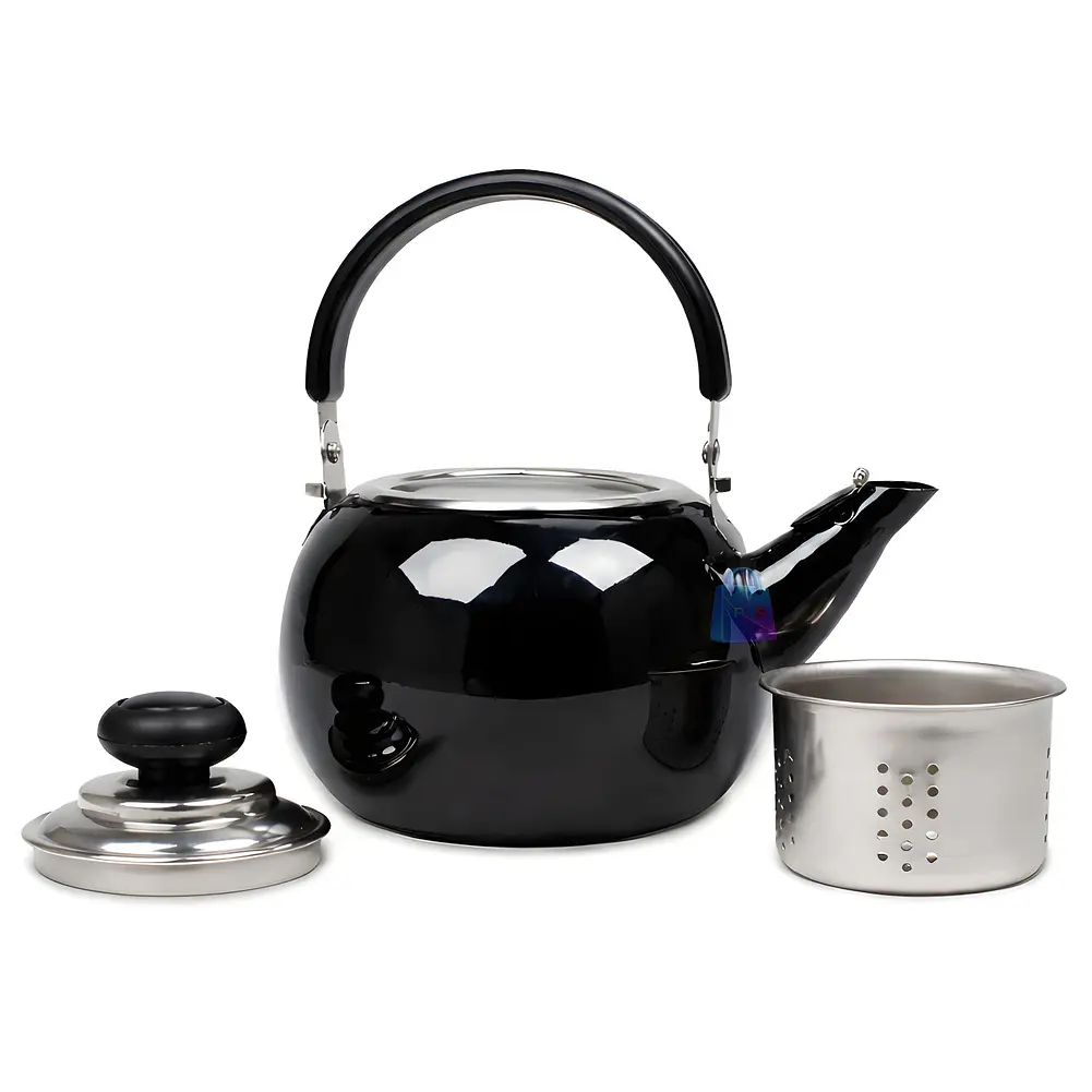 Tetera De Acero Inoxidable 800ml Color Negro - PS 1