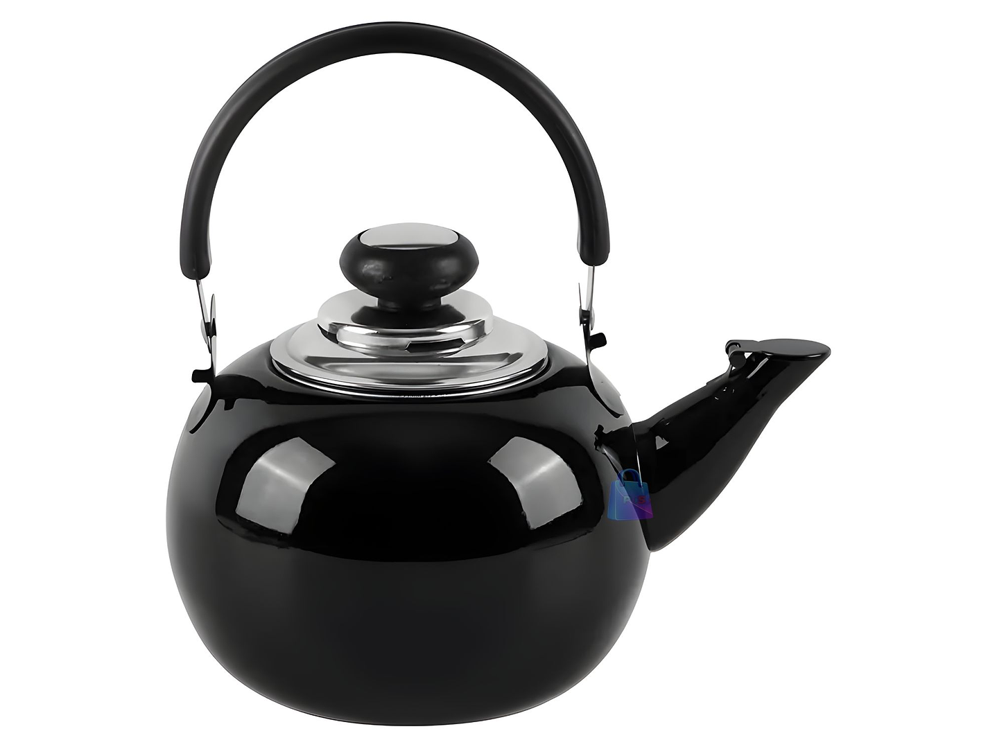 Tetera De Acero Inoxidable 800ml Color Negro - PS 2