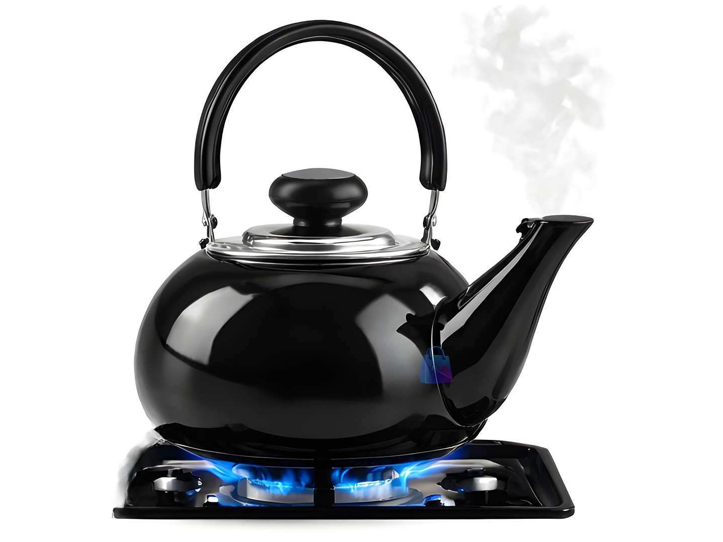 Tetera De Acero Inoxidable 800ml Color Negro - PS 3