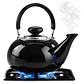 Tetera De Acero Inoxidable 800ml Color Negro - PS - Miniatura 3