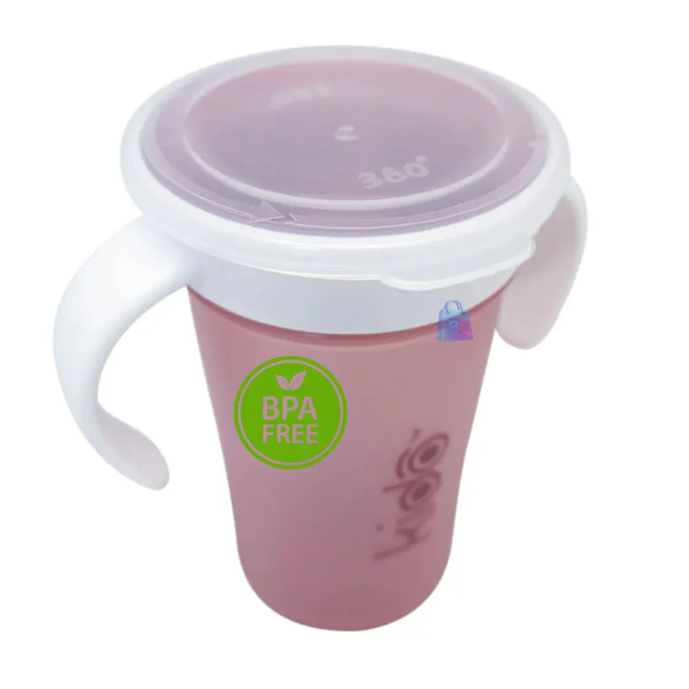 Vaso 360 Antiderrame Kido 280ml con Asas Bebé Colores - PS 3
