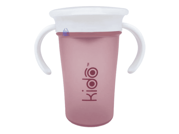 Vaso 360 Antiderrame Kido 280ml con Asas Bebé Colores - PS 1