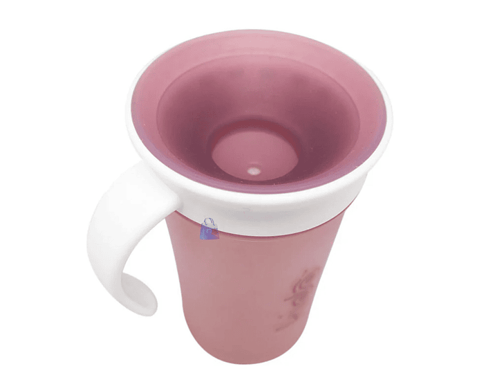 Vaso 360 Antiderrame Kido 280ml con Asas Bebé Colores - PS 2