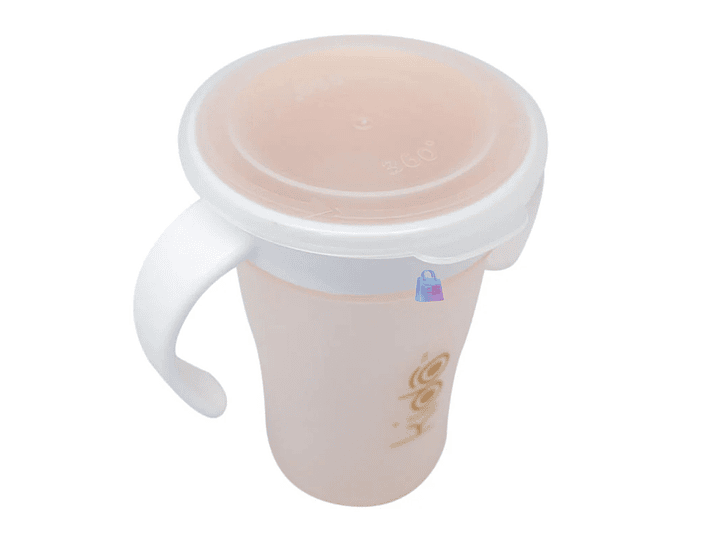 Vaso 360 Antiderrame Kido 280ml con Asas Bebé Colores - PS 8