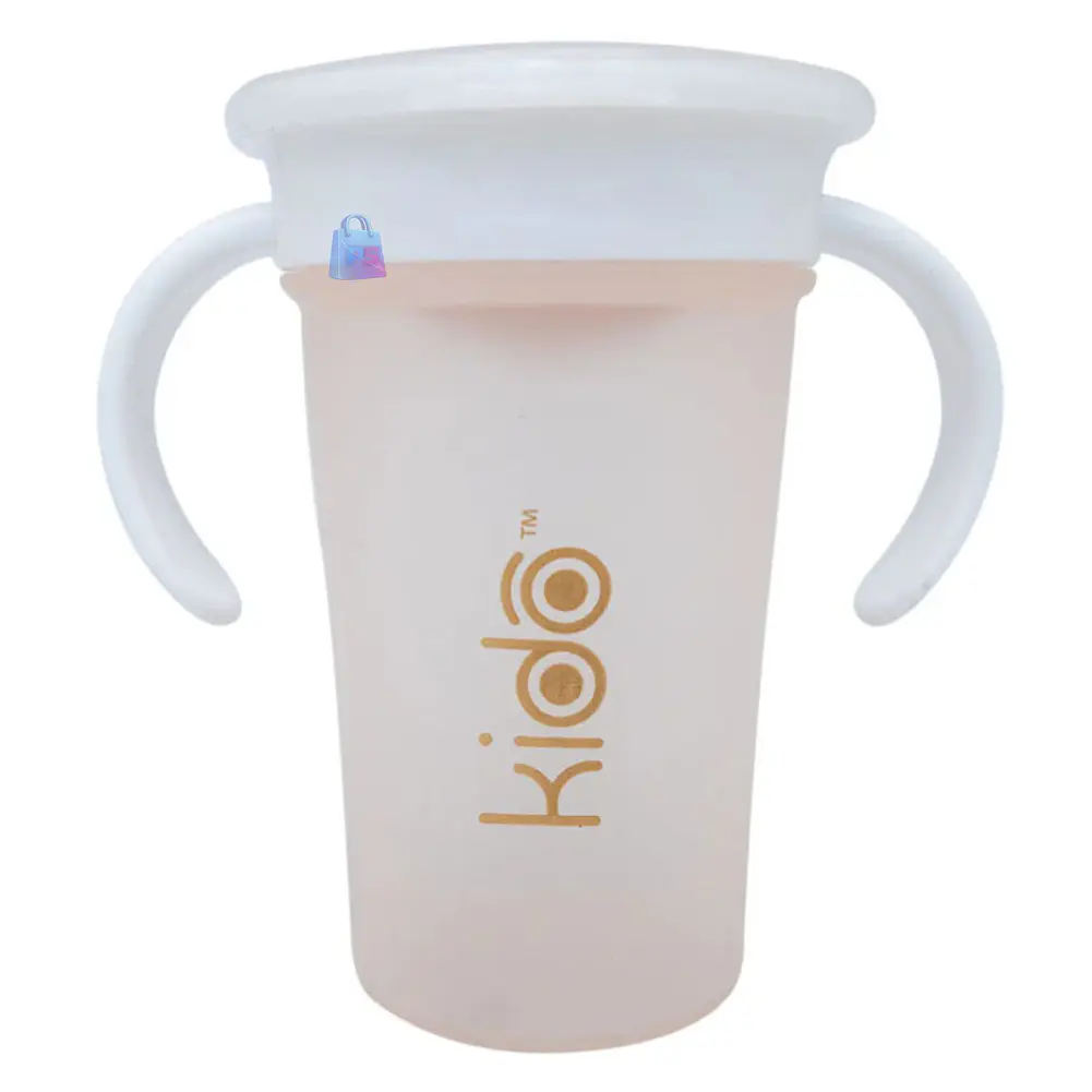 Vaso 360 Antiderrame Kido 280ml con Asas Bebé Colores - PS 6