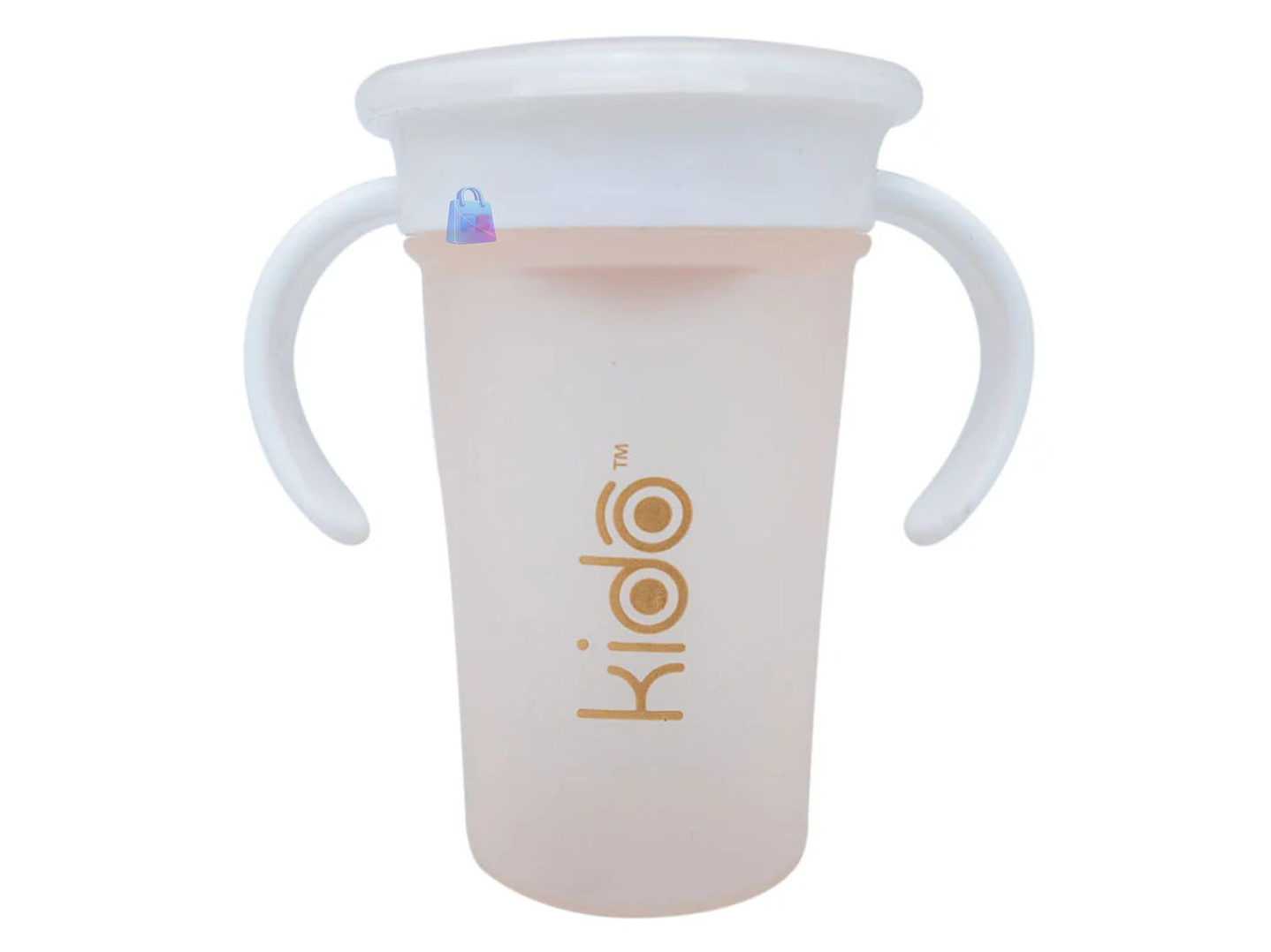 Vaso 360 Antiderrame Kido 280ml con Asas Bebé Colores - PS 6