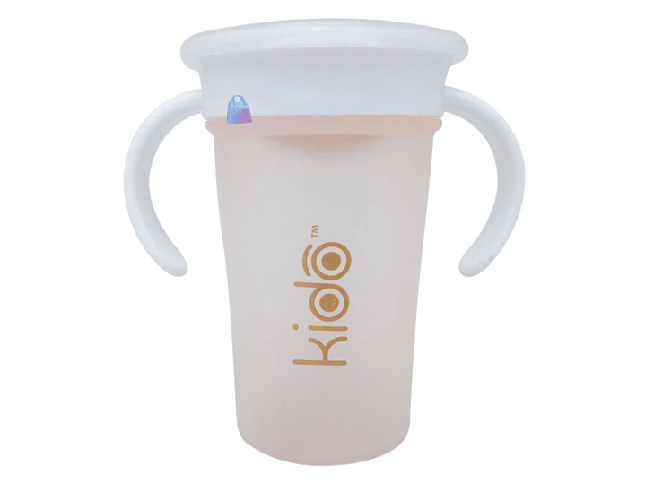 Vaso 360 Antiderrame Kido 280ml con Asas Bebé Colores - PS 6