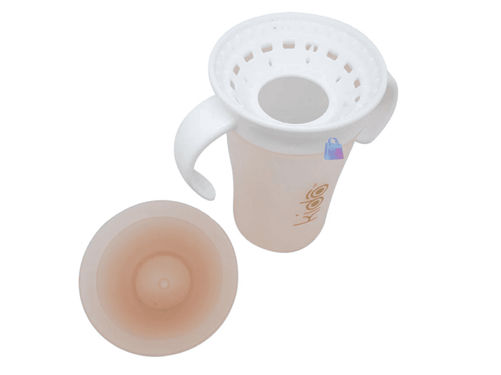Vaso 360 Antiderrame Kido 280ml con Asas Bebé Colores - PS 7