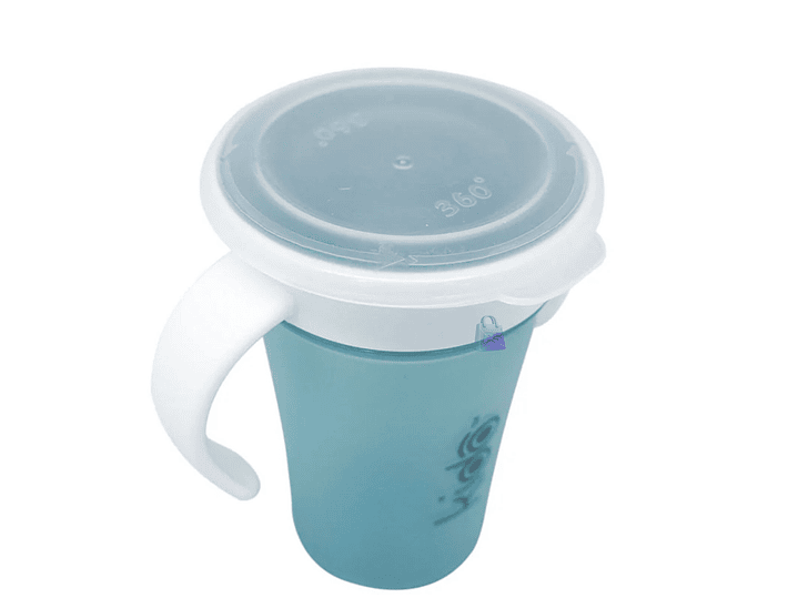Vaso 360 Antiderrame Kido 280ml con Asas Bebé Colores - PS 12