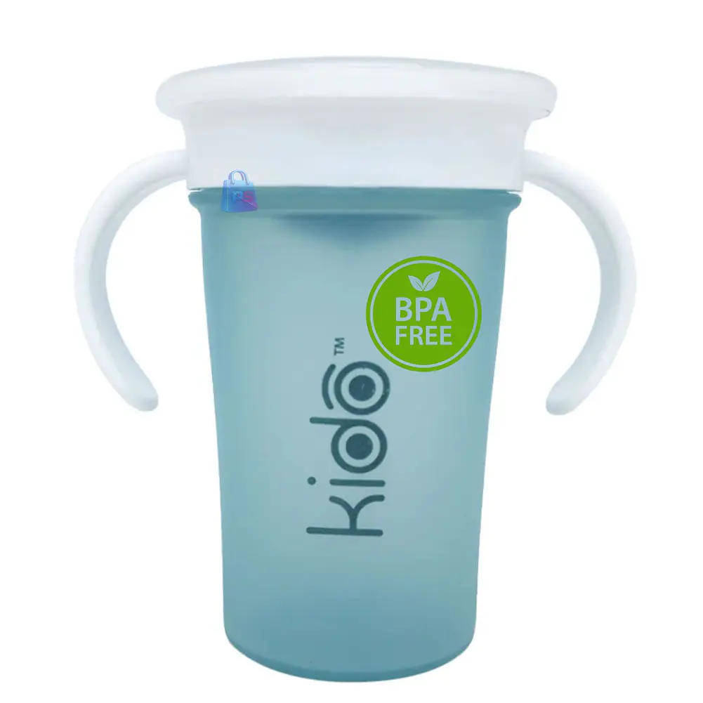 Vaso 360 Antiderrame Kido 280ml con Asas Bebé Colores - PS 13