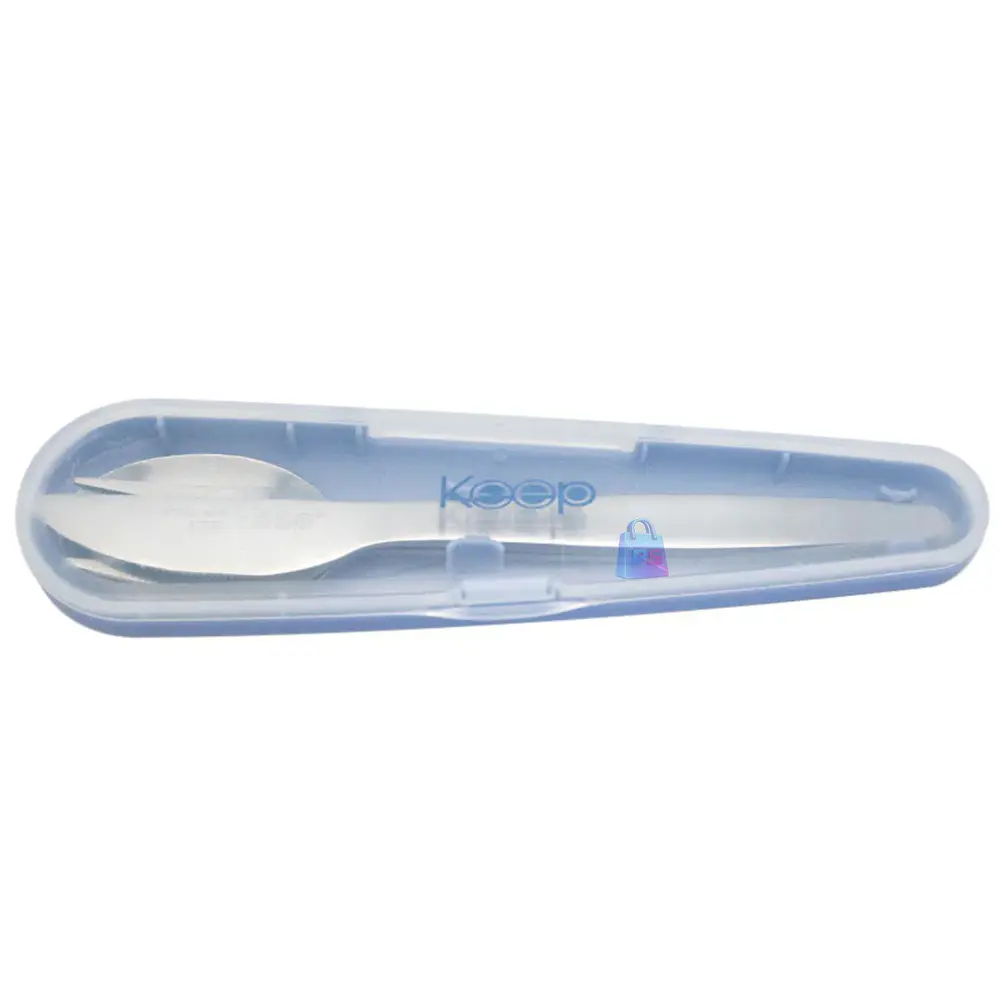 Hermético Keep 650ml Acero + Cubiertos On The Go - PS 6