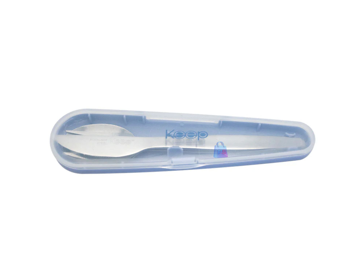 Hermético Keep 650ml Acero + Cubiertos On The Go - PS 6