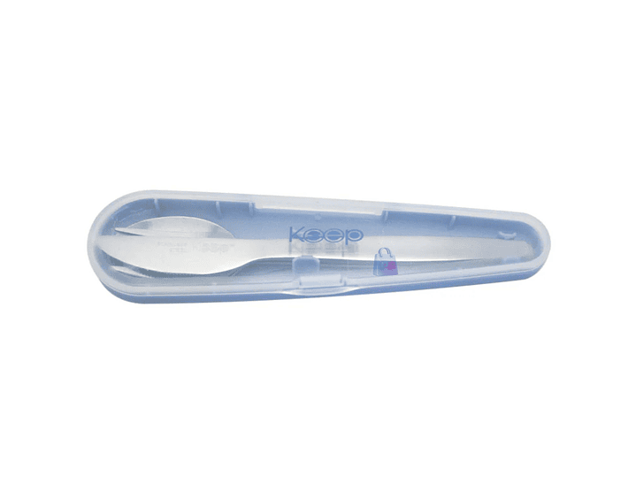 Hermético Keep 650ml Acero + Cubiertos On The Go - PS 6