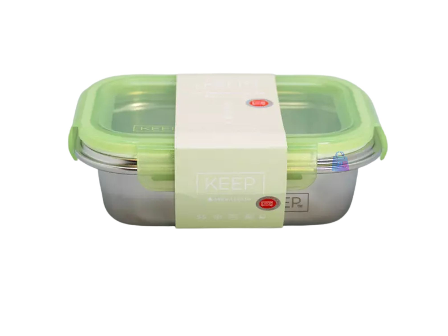 Hermético Keep 650ml Acero + Cubiertos On The Go - PS 9