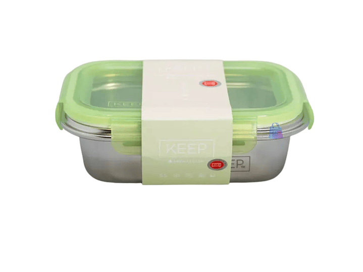 Hermético Keep 650ml Acero + Cubiertos On The Go - PS 9