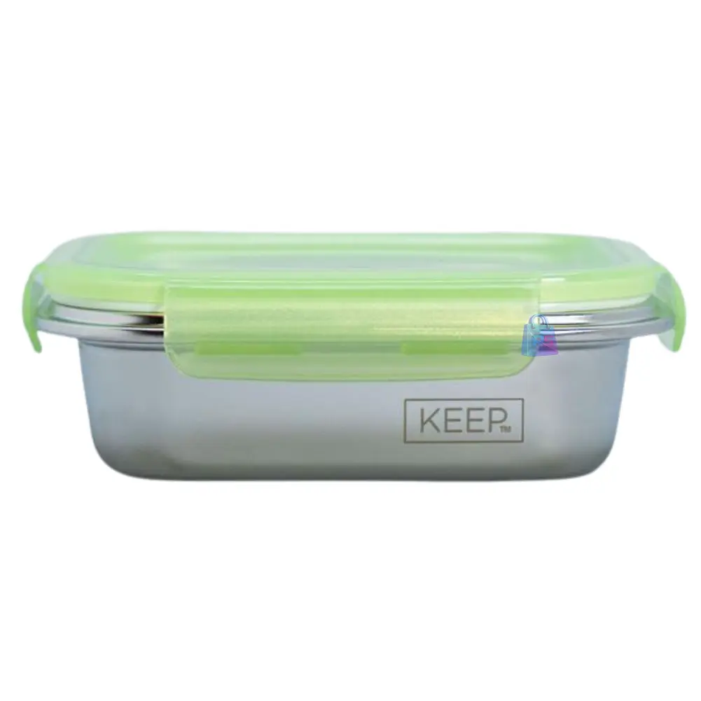Hermético Keep 650ml Acero + Cubiertos On The Go - PS 11