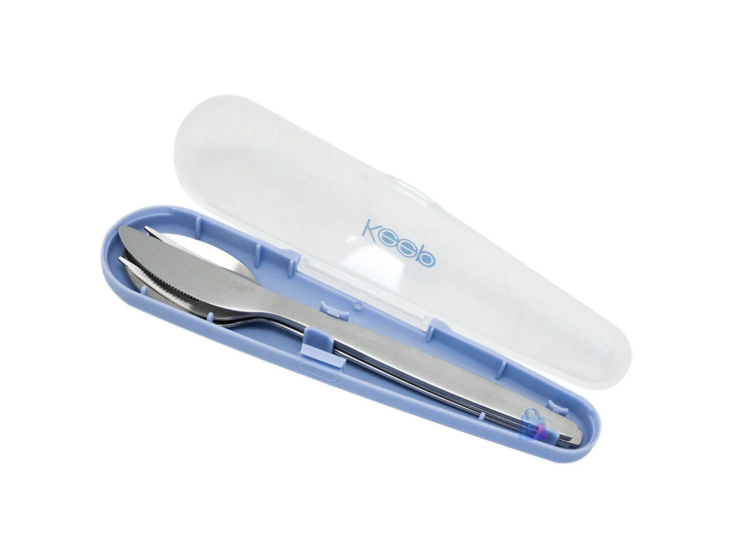 Hermético Keep 650ml Acero + Cubiertos On The Go - PS 5