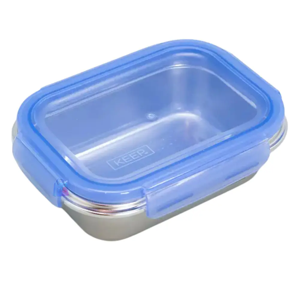 Hermético Keep 650ml Acero + Cubiertos On The Go - PS 4