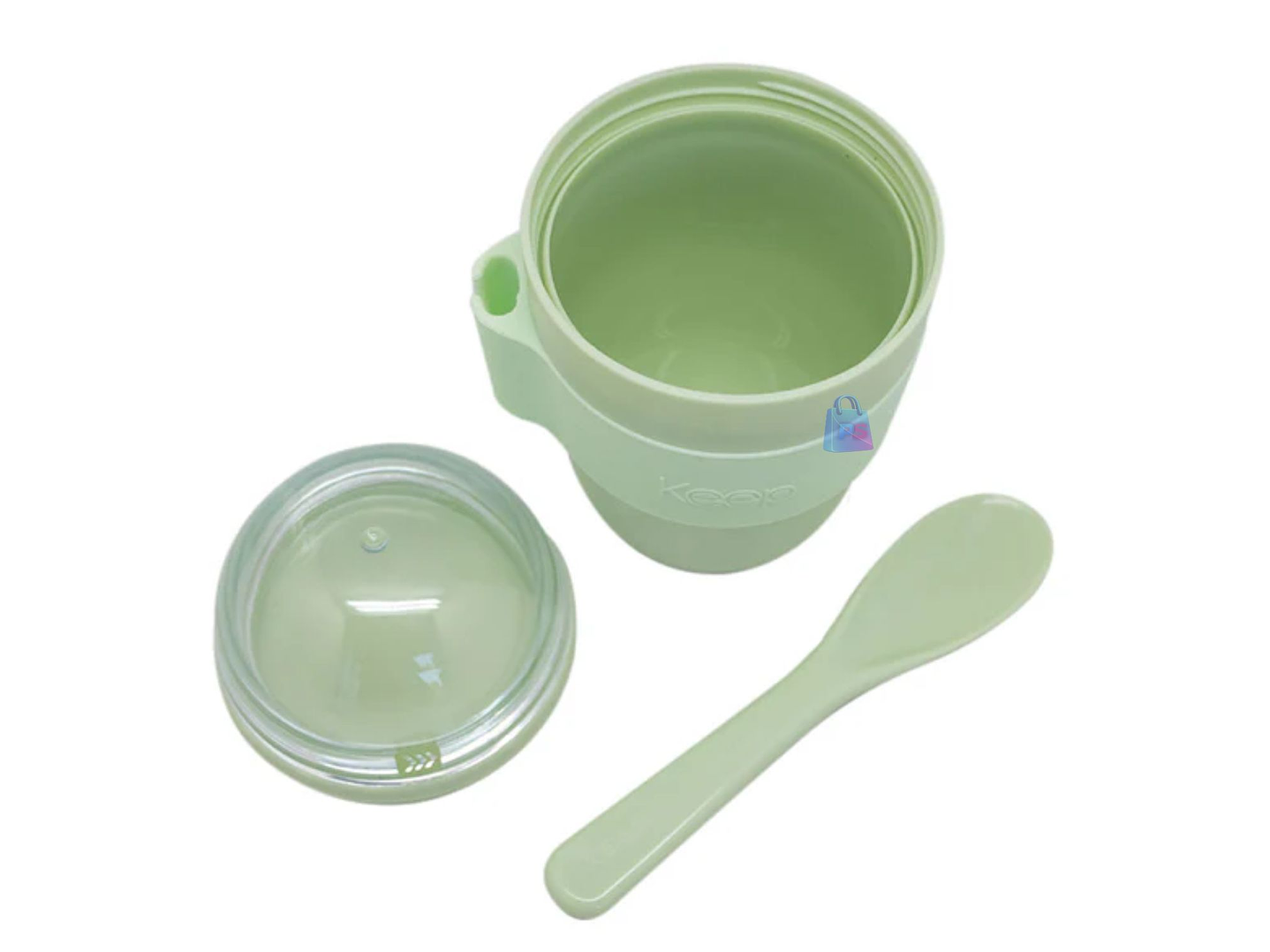 Vaso Snack Keep 450 ml con Cucharita Colores - PS 12