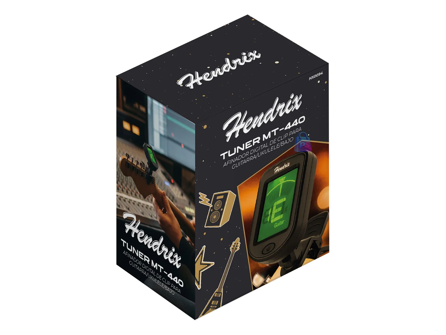 Afinador Digital Clip Cromatico 440Hz Guitarra - PS 3