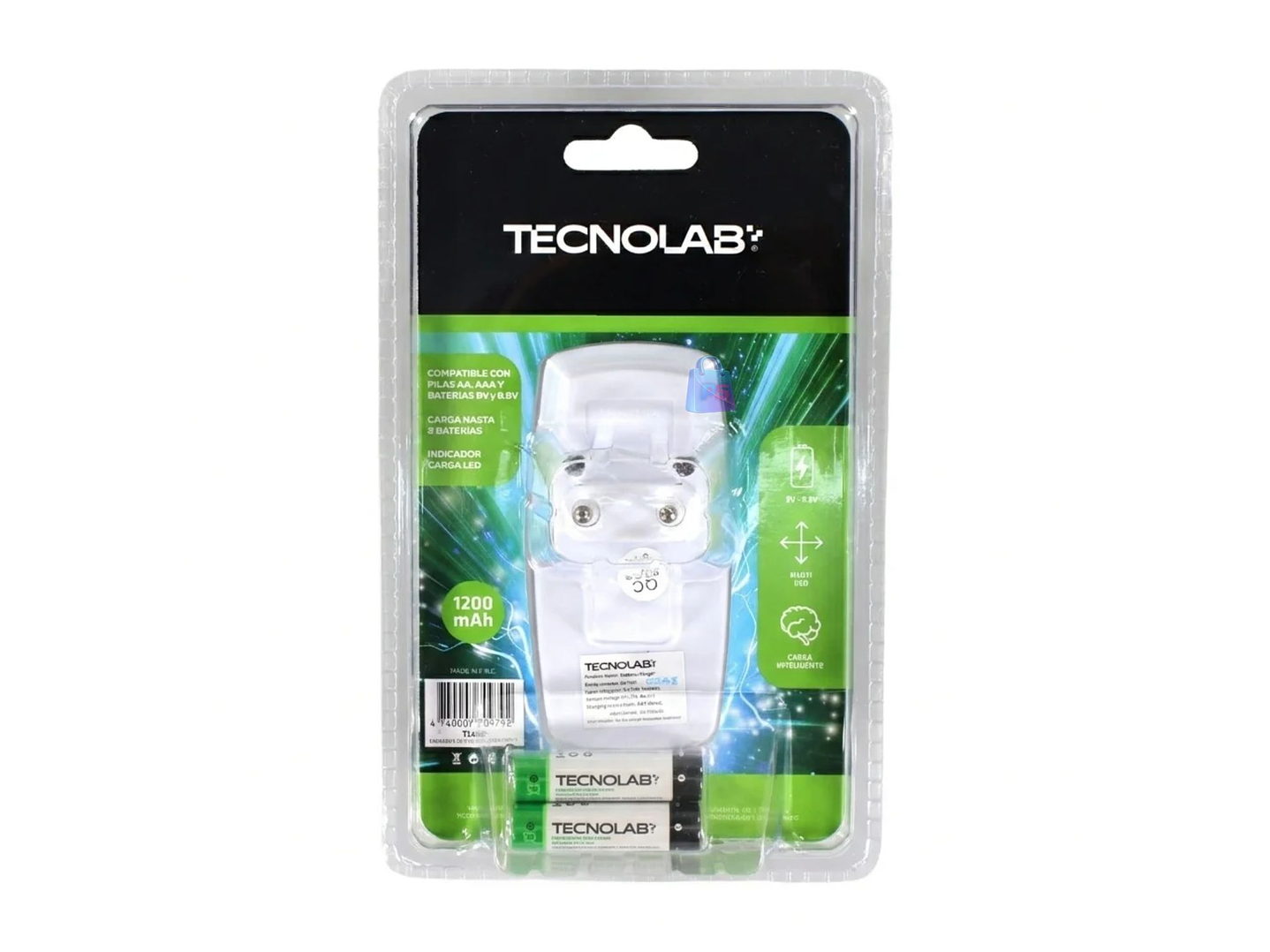 Cargador Pilas AA - AAA - 9V + 2 Pilas AAA - PS 4