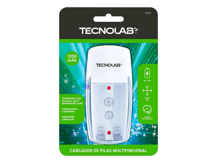Cargador Pilas AA - AAA - 9V LED Multifuncional - PS 3